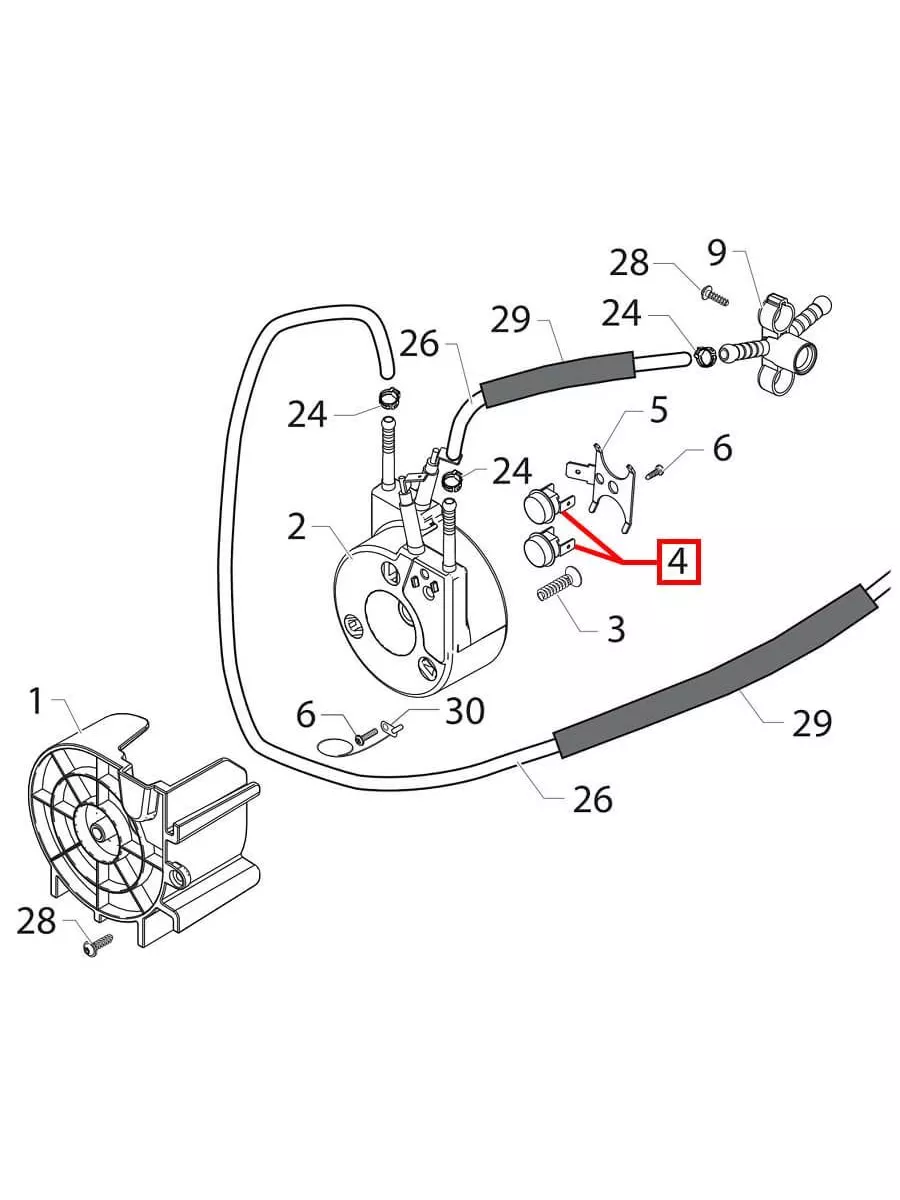 Термопредохранитель для кофемашин Saeco