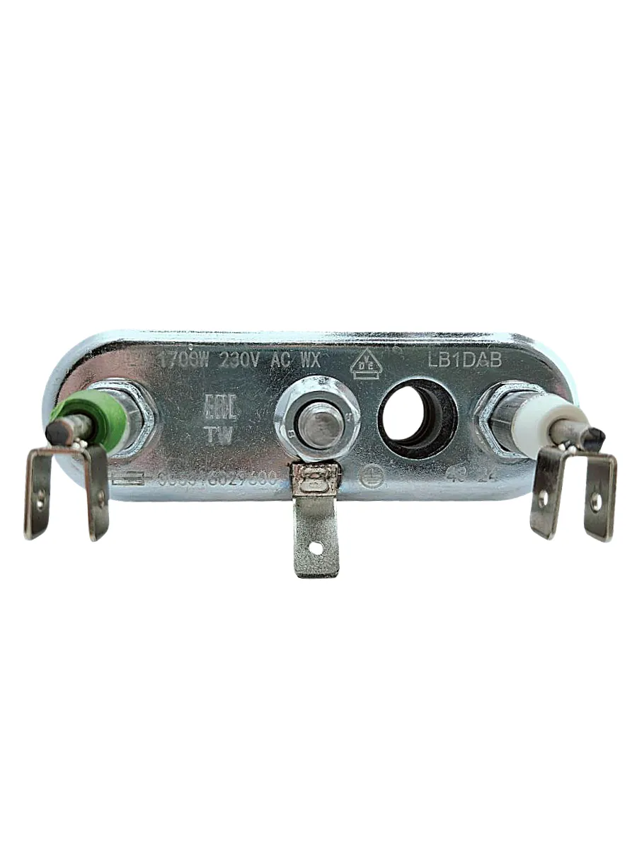 ТЭН 1700 Вт для стиральной машины, с отверстием под датчик