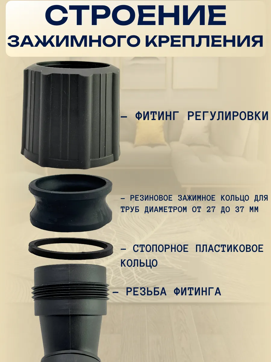 Щетка для пылесоса универсальная под трубу 27-37 мм