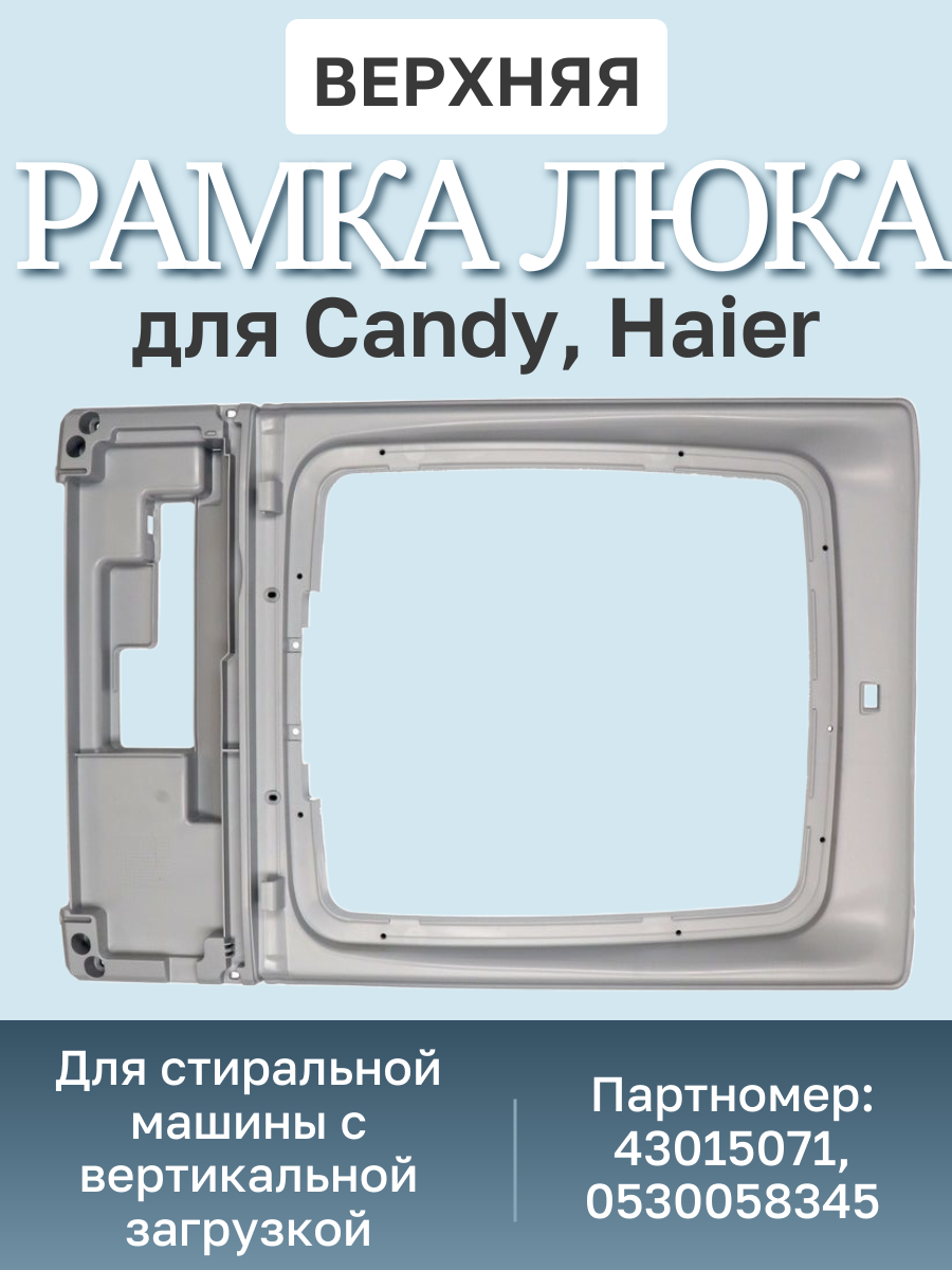 Обрамление крышки стиральной машины Candy, Haier