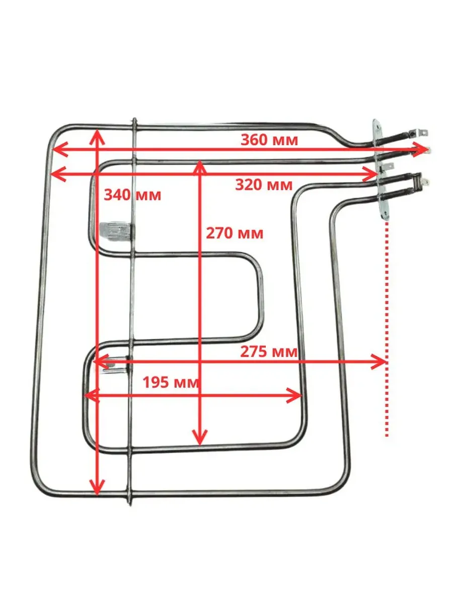 ТЭН верхний для духового шкафа Beko 2200 W