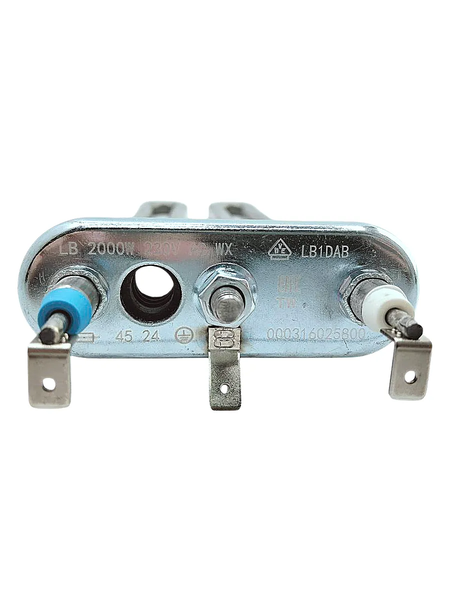 ТЭН для стиральной машины 2000 W, с отверстием под датчик