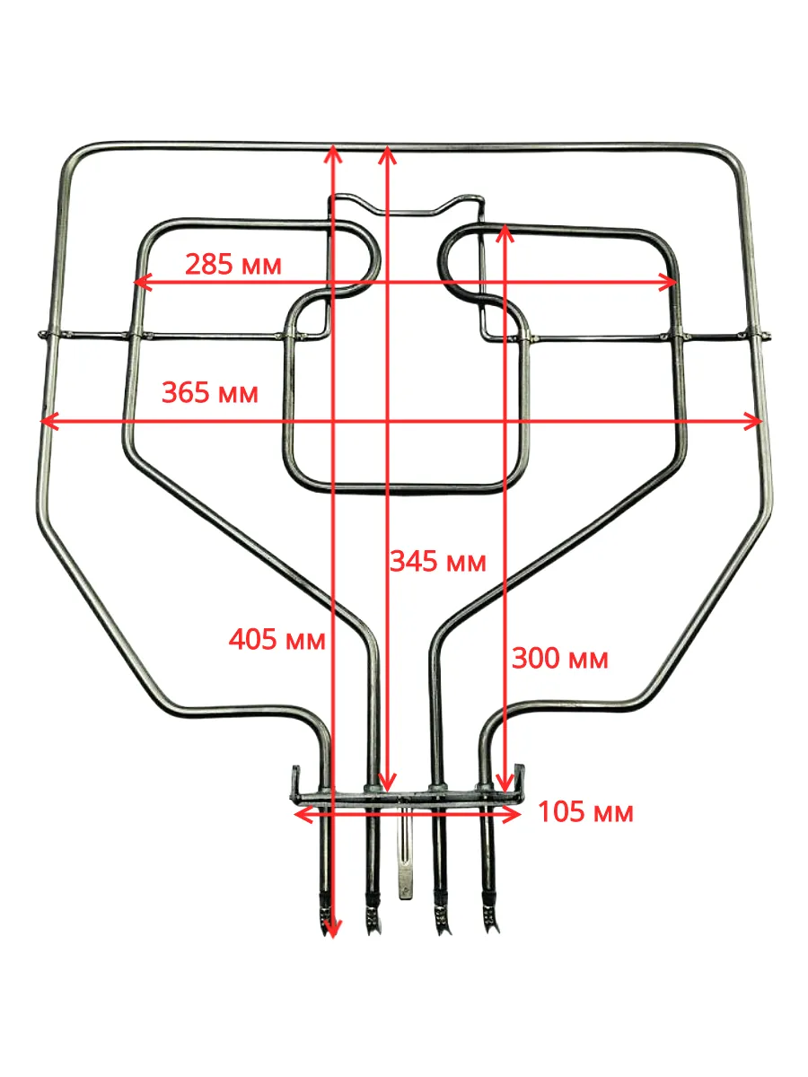 ТЭН для духового шкафа Bosch, Siemens 2300 W, 365*340 мм