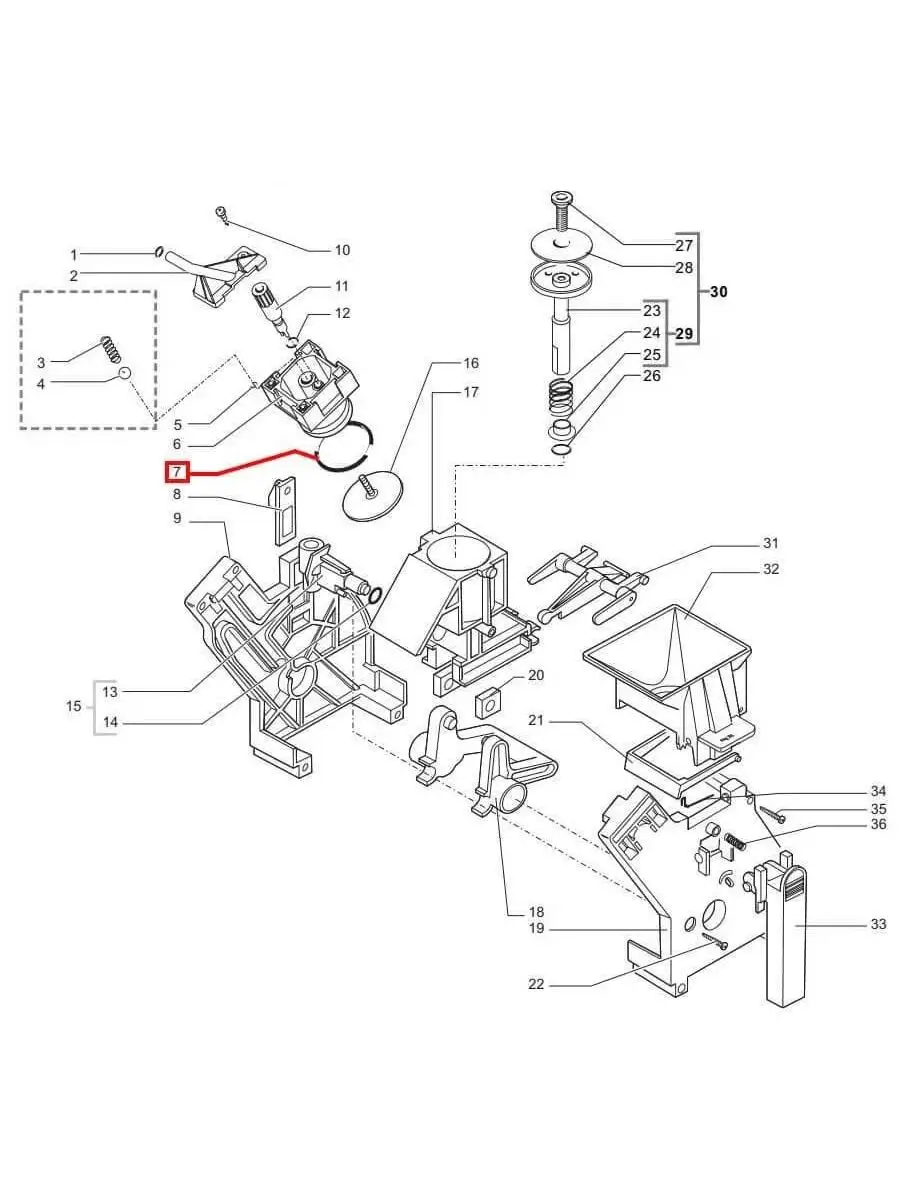 Прокладка кофемашины Saeco, Philips, Gaggia