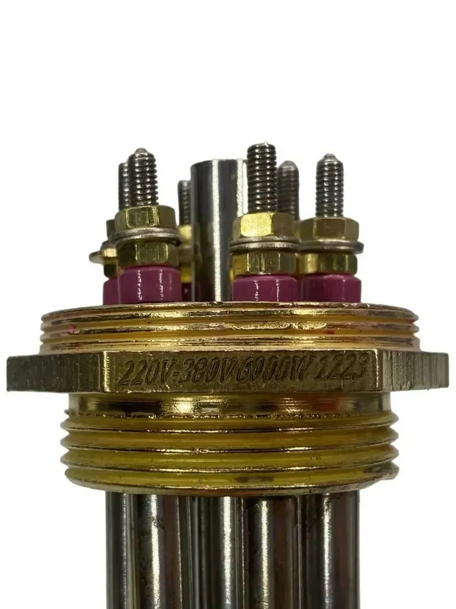 Блок ТЭН 6000 Вт (2000 Вт*3), G1" 1/2 (48 мм), длина 300 мм