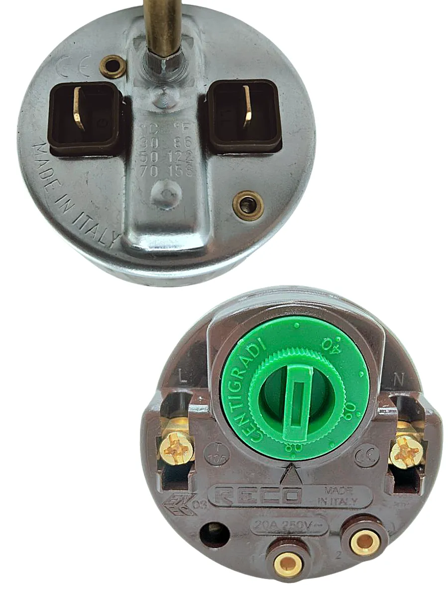 Термостат стержневой для водонагревателя 20 А, до 80 С