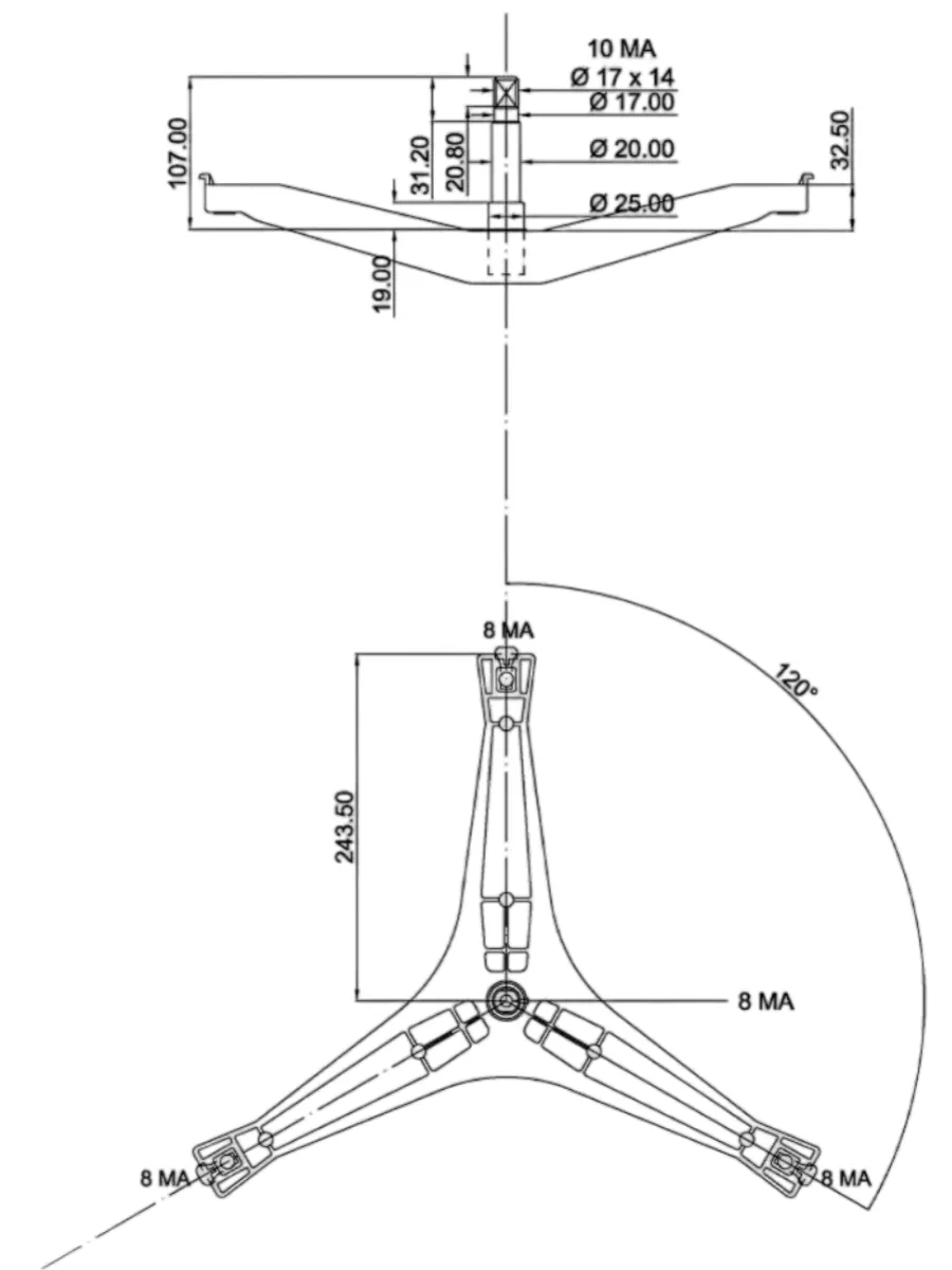 Крестовина для стиральной машины Samsung DC97-15182A