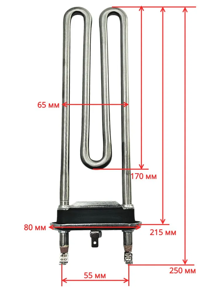 ТЭН 2000 W для стиральной машины Samsung, без отверстия под датчик 
