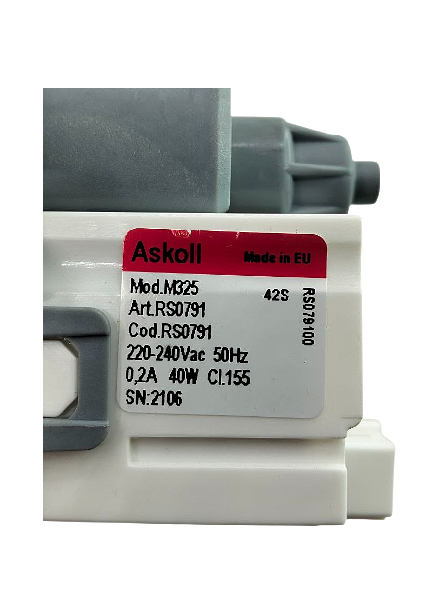 Насос 40W для стиральной машины 3 винта, под фишку