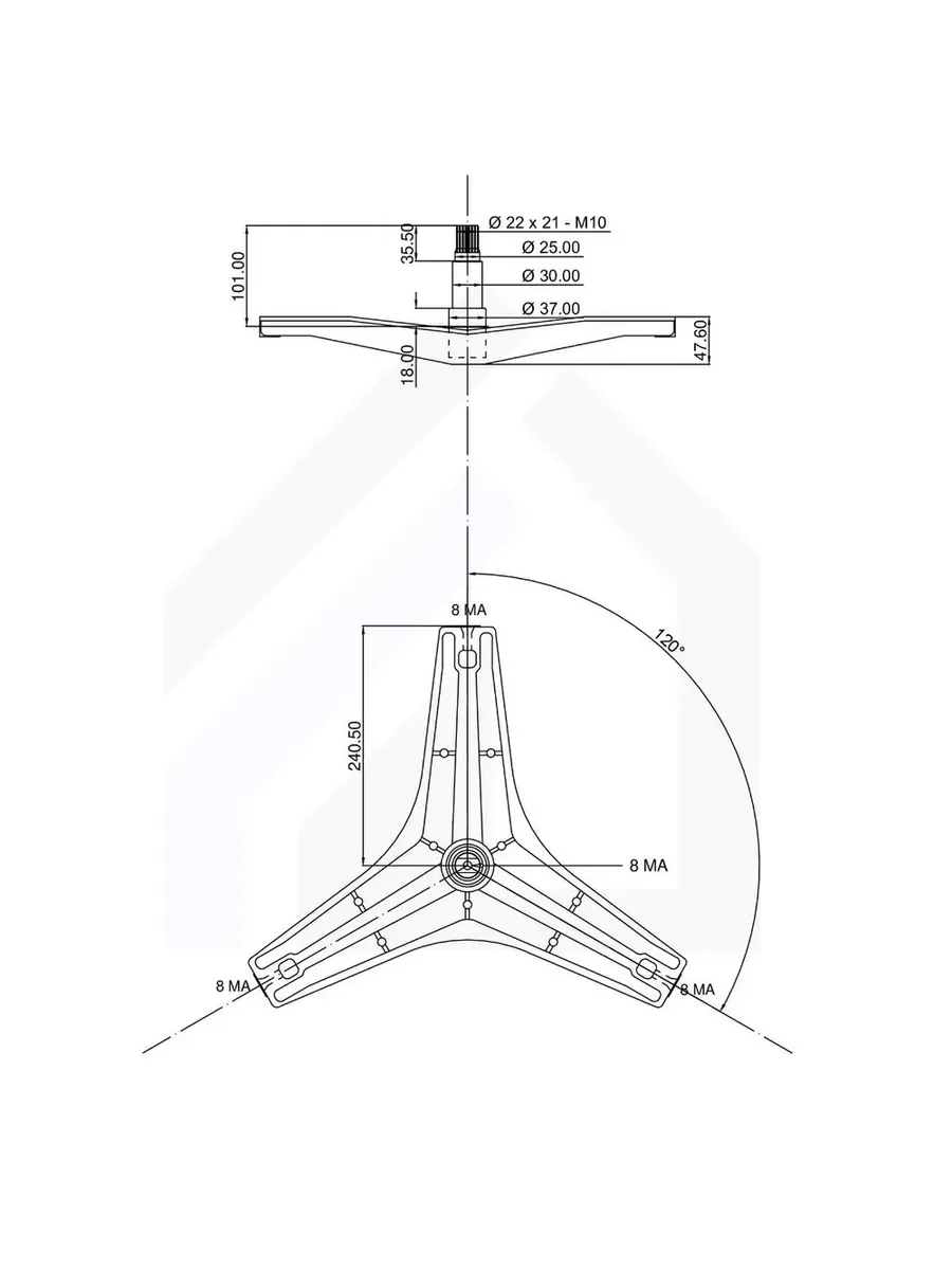 Крестовина для стиральной машины LG Direct Drive Inverter