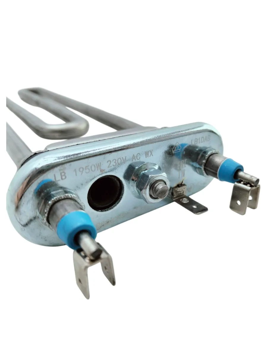 ТЭН 1950 W для стиральной машины, с отверстием под датчик