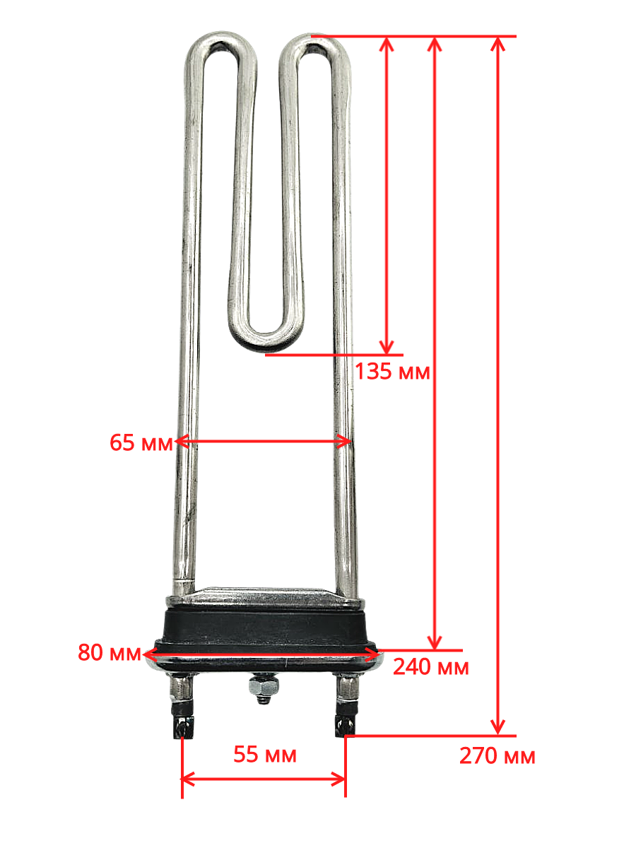 ТЭН 2000 W для стиральной машины Bosch, 488731