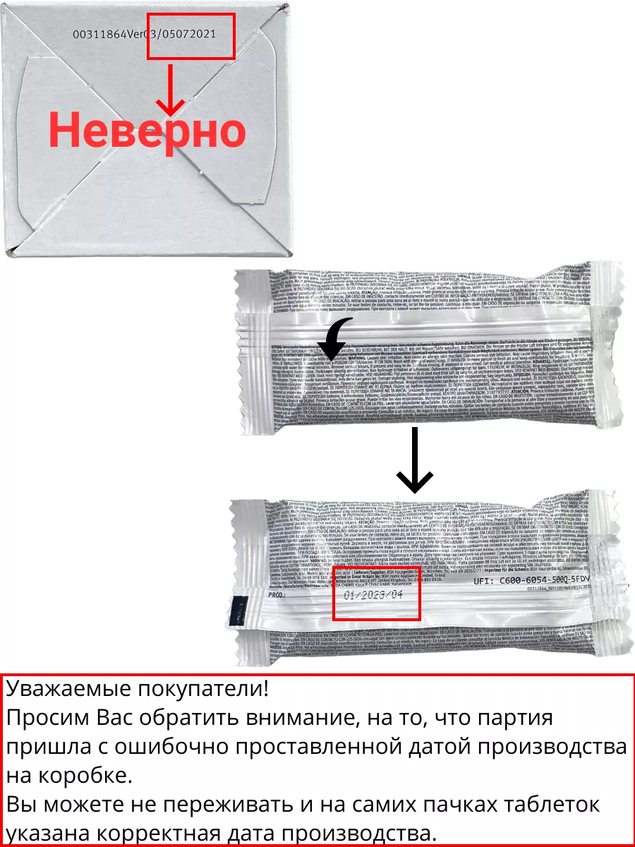 Таблетки от накипи для кофемашин Bosch TCZ 6002, 6 шт